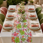 Charlo's Cotton Table Runner Floral Garden 18