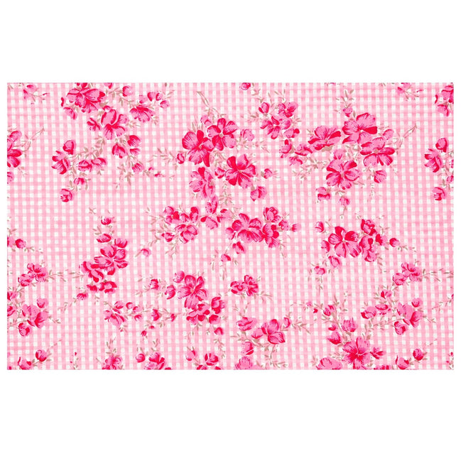Charlo’s Set of 4 Rectangular Placemats Cottage Rose 18" x 12"