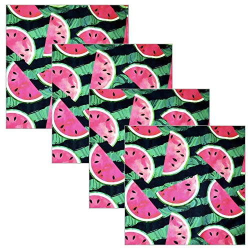 Charlo's Cloth Napkins Set of 4 Watermelon Fruit 16
