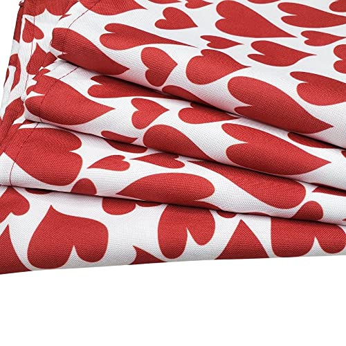 Charlo's Cloth Napkins Set of 4 Heart l 16