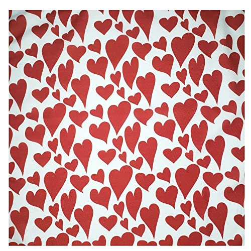 Charlo's Cloth Napkins Set of 4 Heart l 16