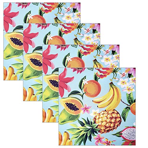 Charlo's Cloth Napkins Set of 4 Salad Fruit  16