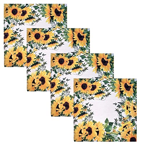 Charlo's Cloth Napkins Set of 4 SunFlower 16