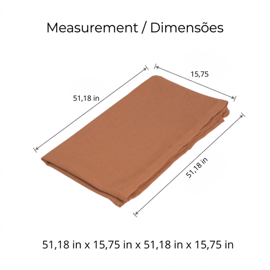 Essence Table Runner 51.18 x 15.75 in Linen Blend, 60% Cotton 40% Polyester