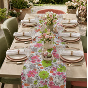 Charlo's Cotton Table Runner Floral Garden 18