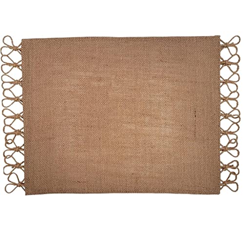 Charlo's Set of 4 Sustainable Rectangular Braided Jute Placemats 18