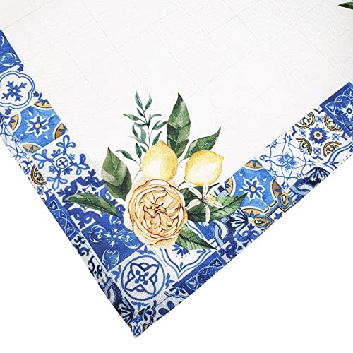 Charlo's Cloth Napkins Set of 4 Sicilian Lemon Tile by Charlo 16
