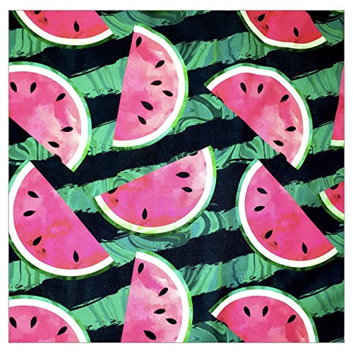 Charlo's Cloth Napkins Set of 4 Watermelon Fruit 16