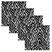 Charlo's Cloth Napkins Set of 4 Animal Print Zebra 16