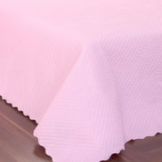 Queen Quilted Bedspread Set 3 Pieces Pink 98.4 x 94.5 in – Soft Microfiber Lightweight Bedding