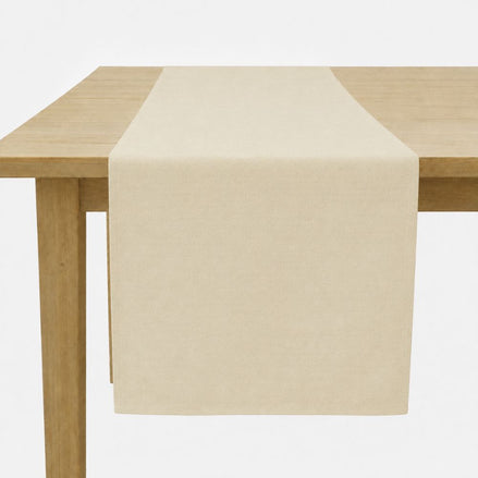 Charlo's Table Runner Natural Cotton  18" x 59"