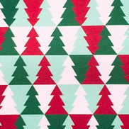 Set of 4 Placemats Christmas Tree Tile Cloth Waterproof 17