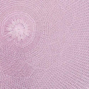 Charlo's Set of 4 Rose Tyft Crochet Sustainable Round Placemats 16