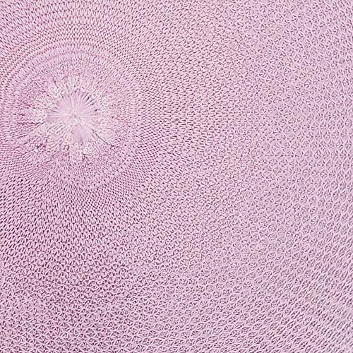 Charlo's Set of 4 Rose Tyft Crochet Sustainable Round Placemats 16" x 16"