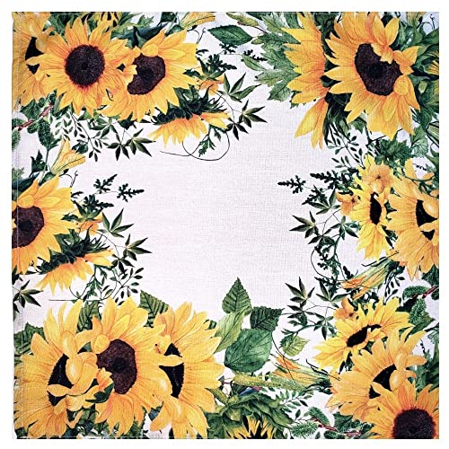 Charlo's Cloth Napkins Set of 4 SunFlower 16