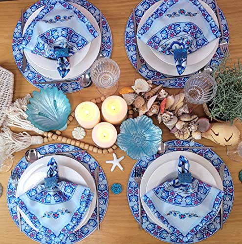 Charlo's Cloth Napkins Set of 4 Beautiful Mandala 16