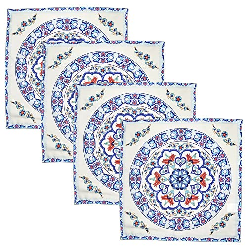 Charlo's Cloth Napkins Set of 4 Beautiful Mandala 16