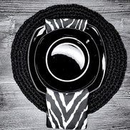 Charlo's Cloth Napkins Set of 4 Animal Print Zebra 16