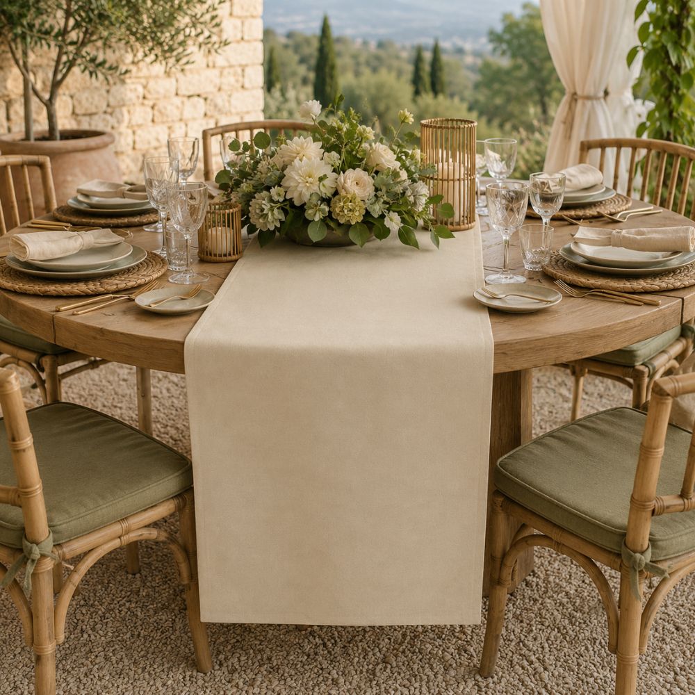 Charlo's Table Runner Natural Cotton  18