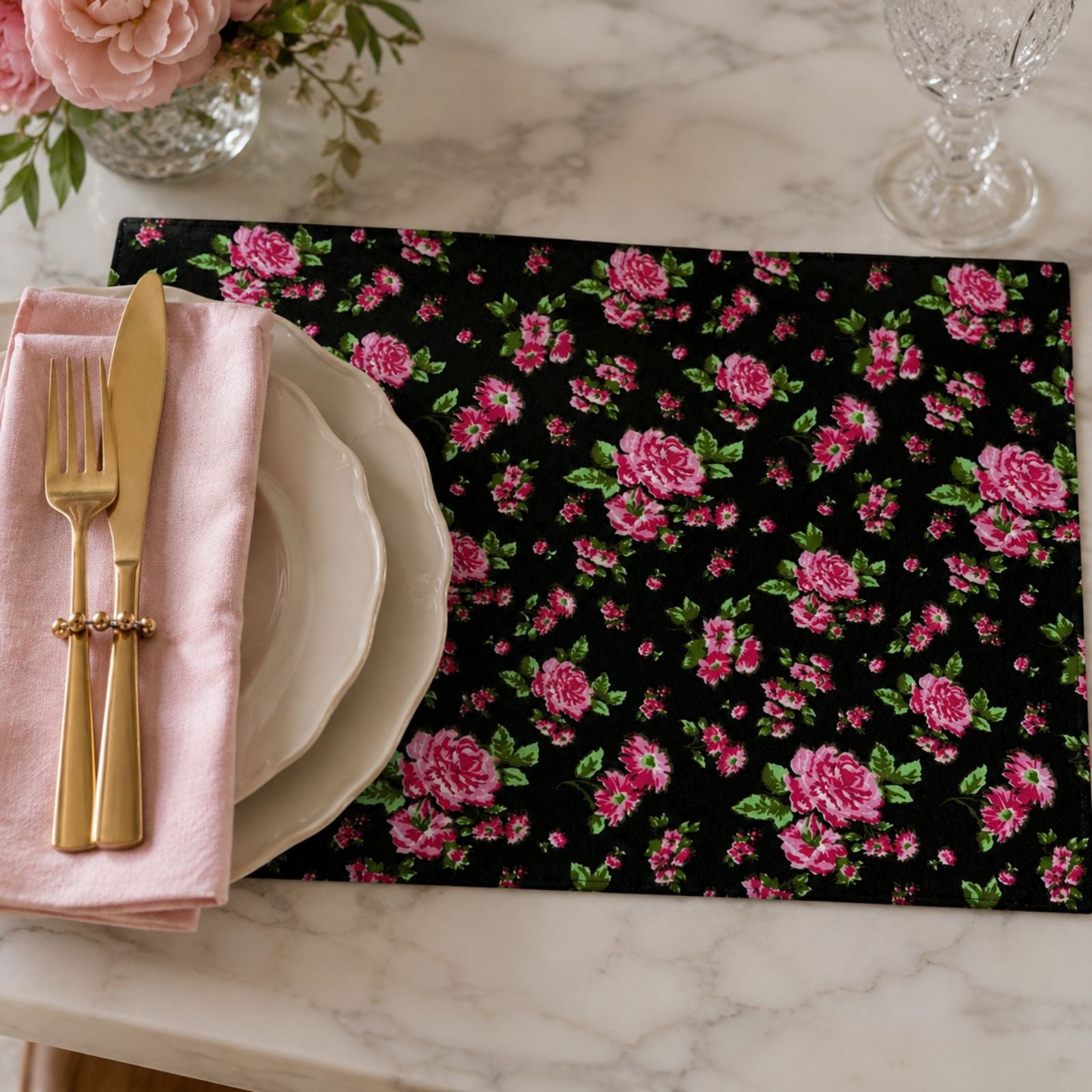 Charlo's Set of 4 Rectangular Placemats Florada 18