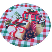 Set of 4 Round Placemats Covers Gift Box Cloth 14