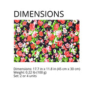 Charlo's Set of 4 Rectangular Placemats Maria Madalena 18
