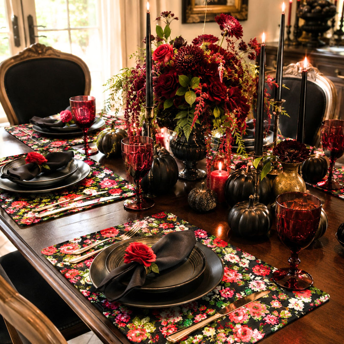 Charlo's Set of 4 Rectangular Placemats Maria Madalena 18" x 12"