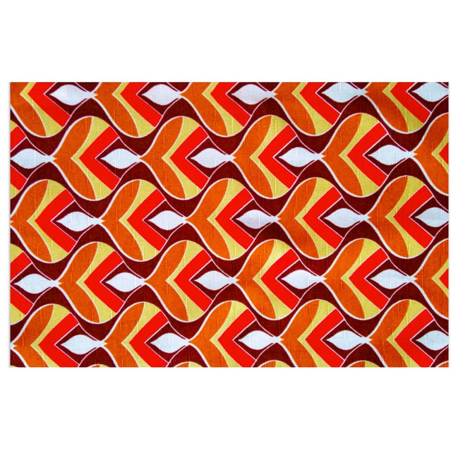 Charlo's Set of 4 Rectangular Placemats Colorful Indian Mosaic 18" x 12"