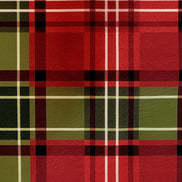 Set of 4 Placemats Christmas Plaid Cloth Waterproof 17