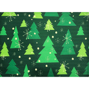 Set of 4 Placemats Christmas Tree Cloth Waterproof 17