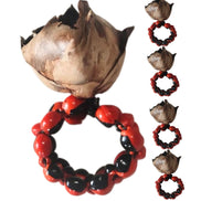 BIOJewelry Set of 4 Amazon Peel Coconut Babacu Acai Napkin Rings Handmade for Dining Table