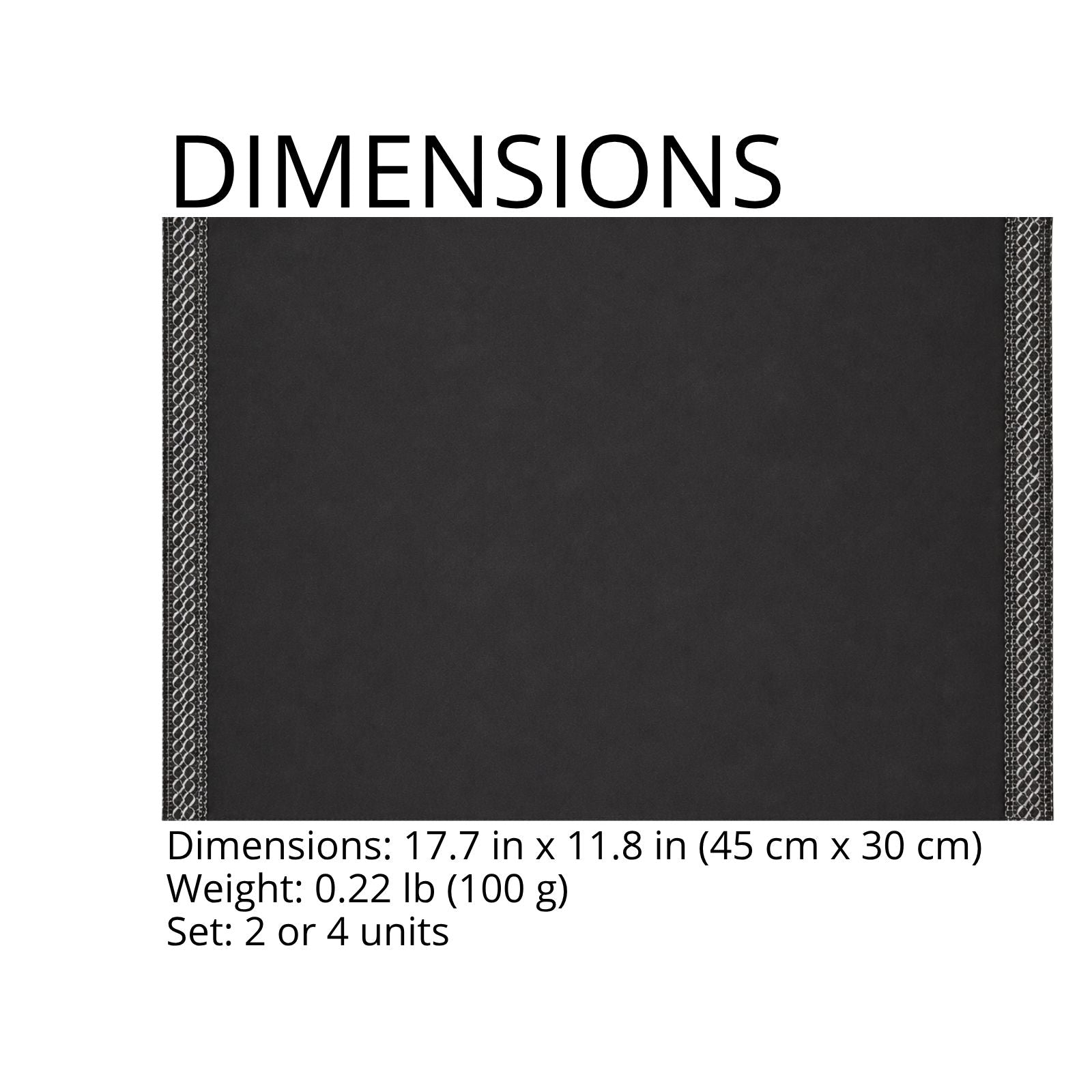 Charlo's Set of 4 Rectangular Placemats Melindrosa Flapper 18