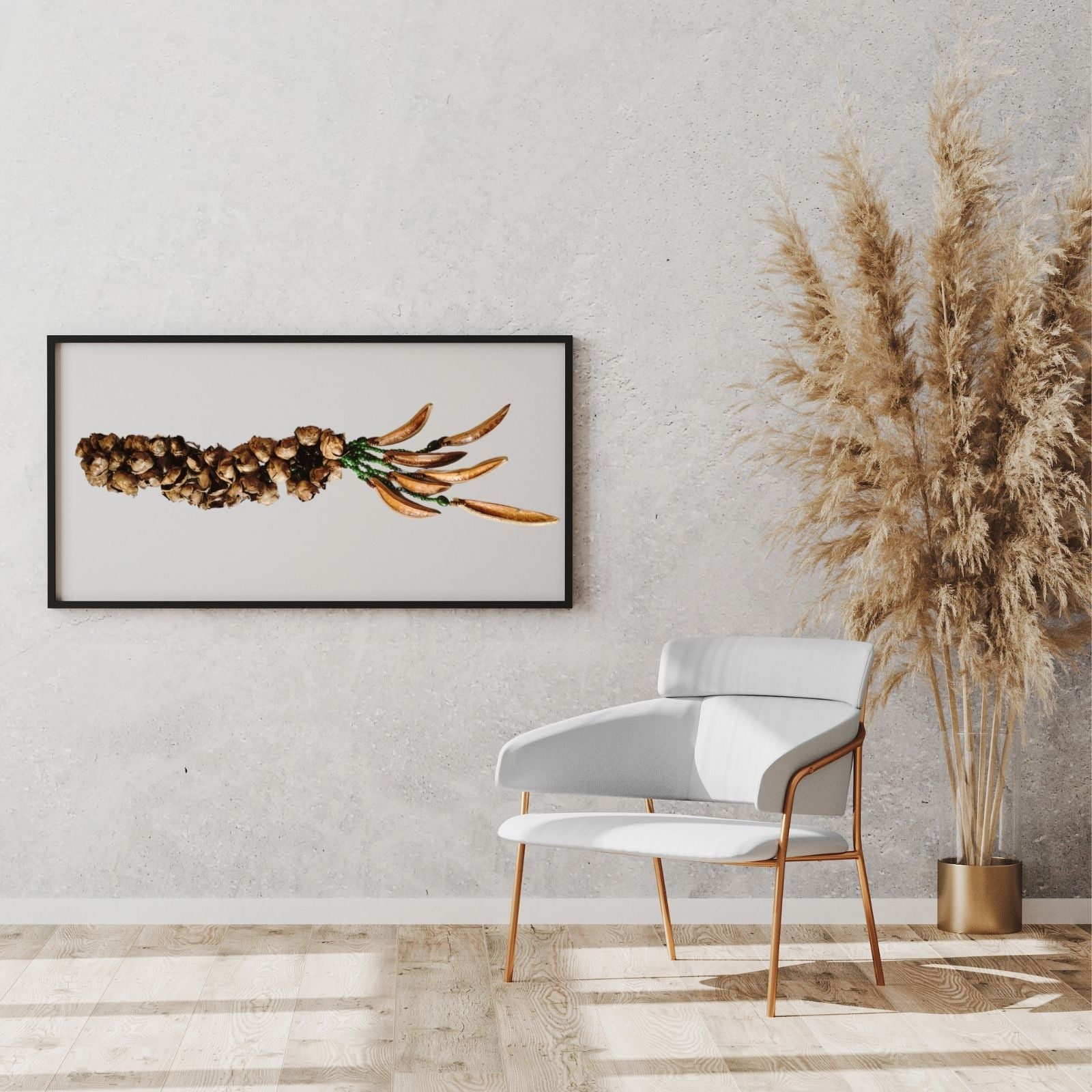 BIOJewelry Amazon Preciosa Peel Babacu Art Decor Handmade for Living Room, Bedroom, Entrance