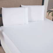 King Bed Sheet Set 3 Pieces Micropercale 300 Thread Count with Fitted Sheet 80 x 76 x 15.7 in – Soft & Elegant Bedding