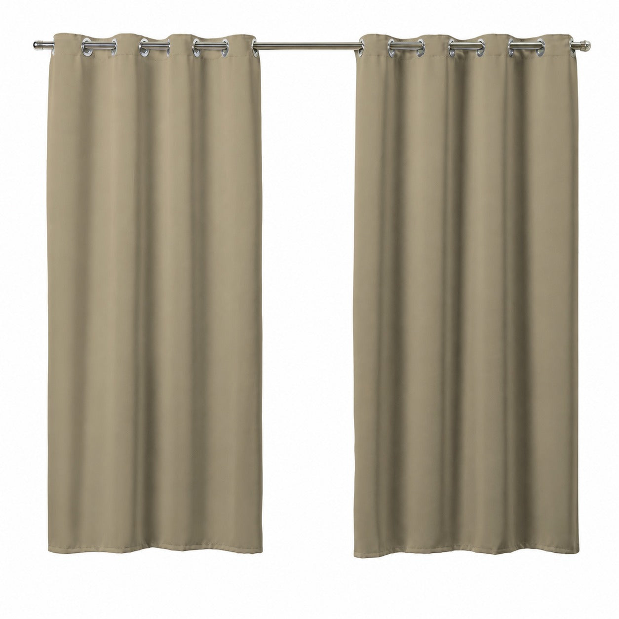 Maison Charlo Basic Blackout Curtains – Beige – 102 x 71 in – Set of 2 Panels