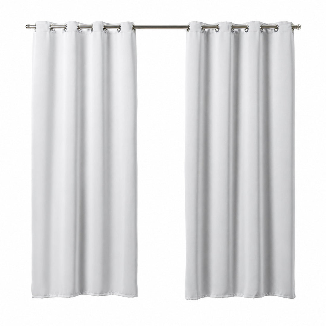Maison Charlo Basic Blackout Curtains – White – 102 x 71 in – Set of 2 Panels