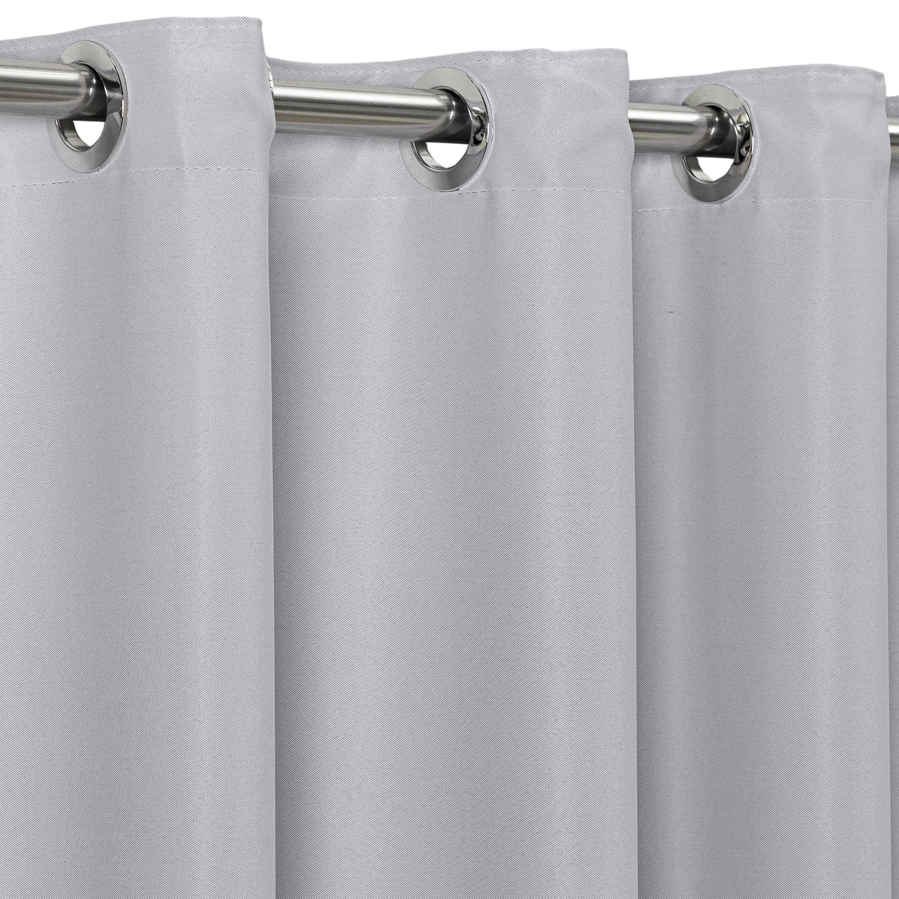 Maison Charlo Basic Blackout Curtains – White – 102 x 71 in – Set of 2 Panels