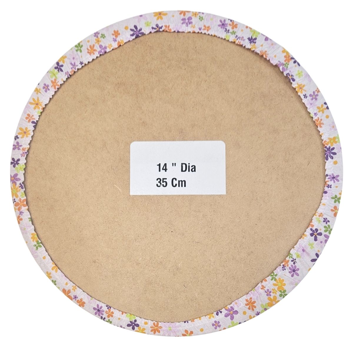 Charlo's Set of 4 Round Placemats Covers Aurora Bloom Flower 14 Dia inch