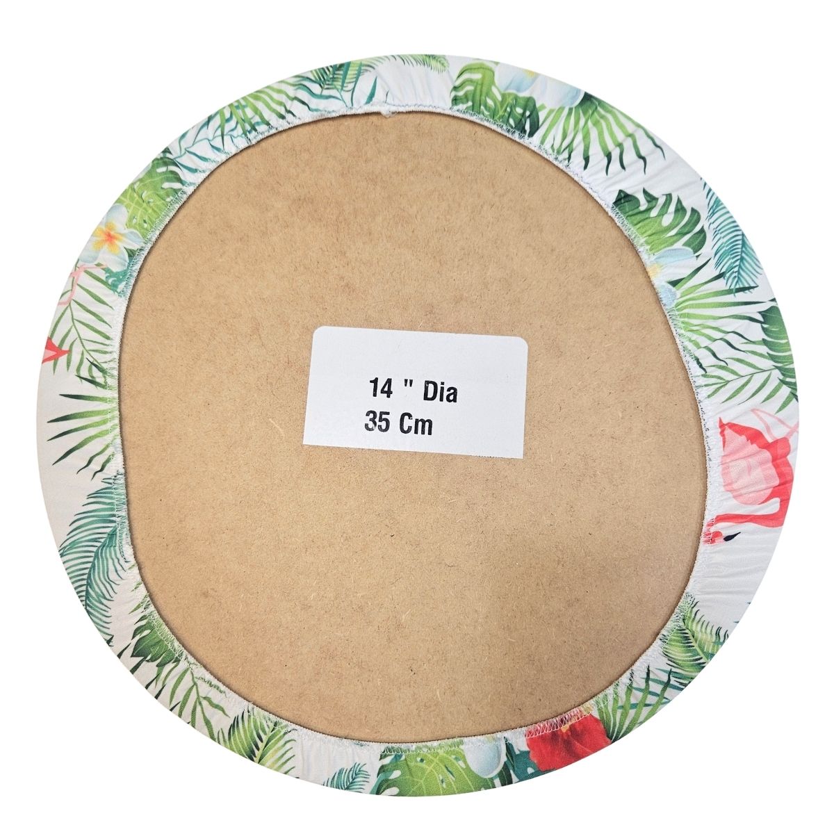 Set of 4 Round Placemats Covers Black Toucan 14 Dia inch