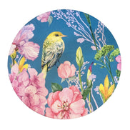 Set of 4 Round Placemats Covers Blue Bird Versailles 14 Dia inch