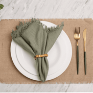 Charlo's Set of 4 Sustainable Rectangular Jute Rustic Chic Placemats 18