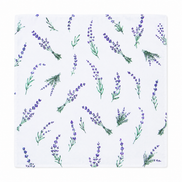 Set of 12 Synthetic Cloths Napkins Lavender Garden 13.8 x 13.8 in