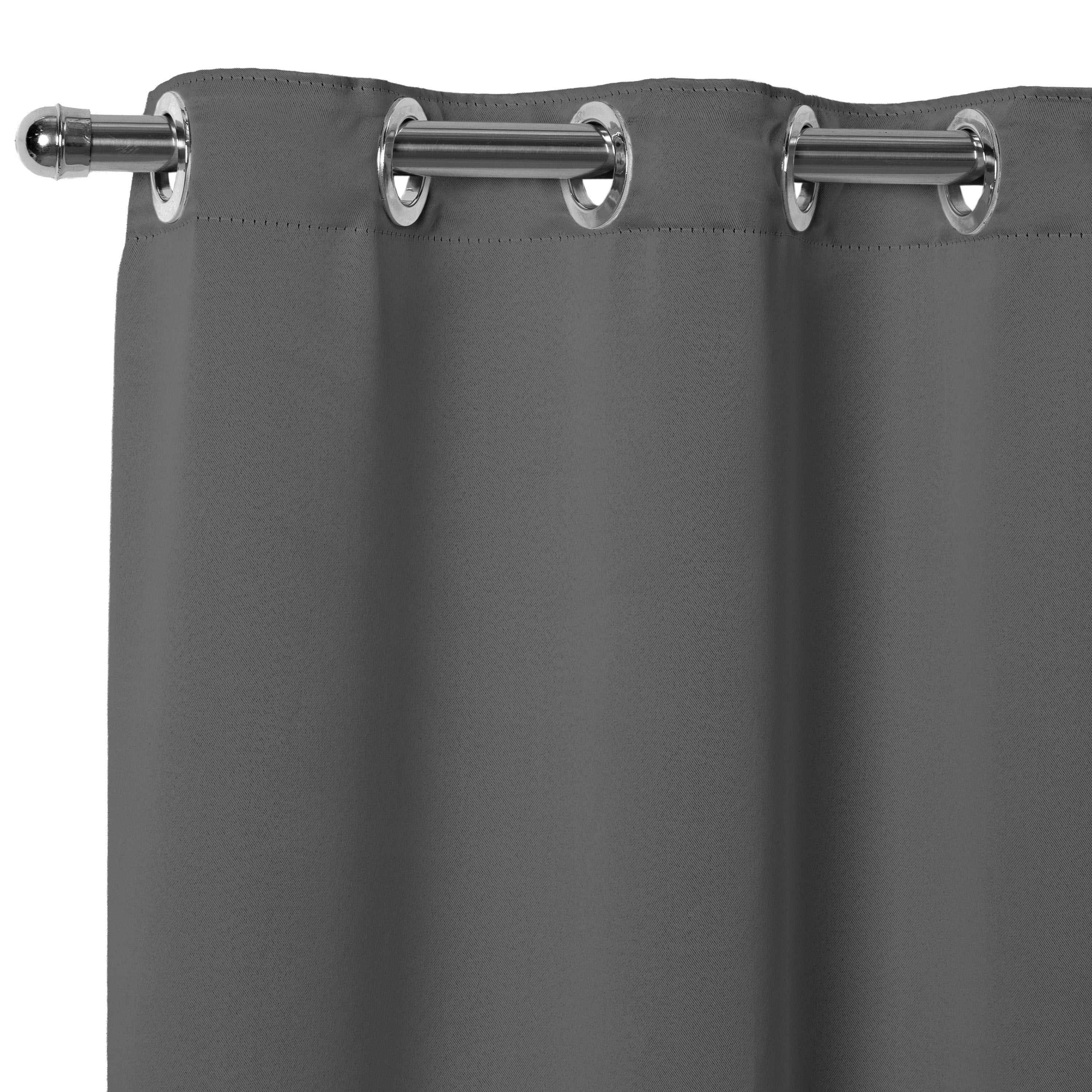 Cortina Basic Blackout Tecido Corta Luz 3,00x2,50m para Varão Simples 2m