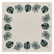 Charlo’s Set of 4 Cloth Napkin Botanical Monstera Leaf 18