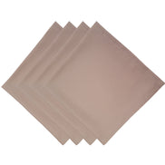 Charlo's Synthetic Cloth Napkins Set of 4 Solid Beige 16