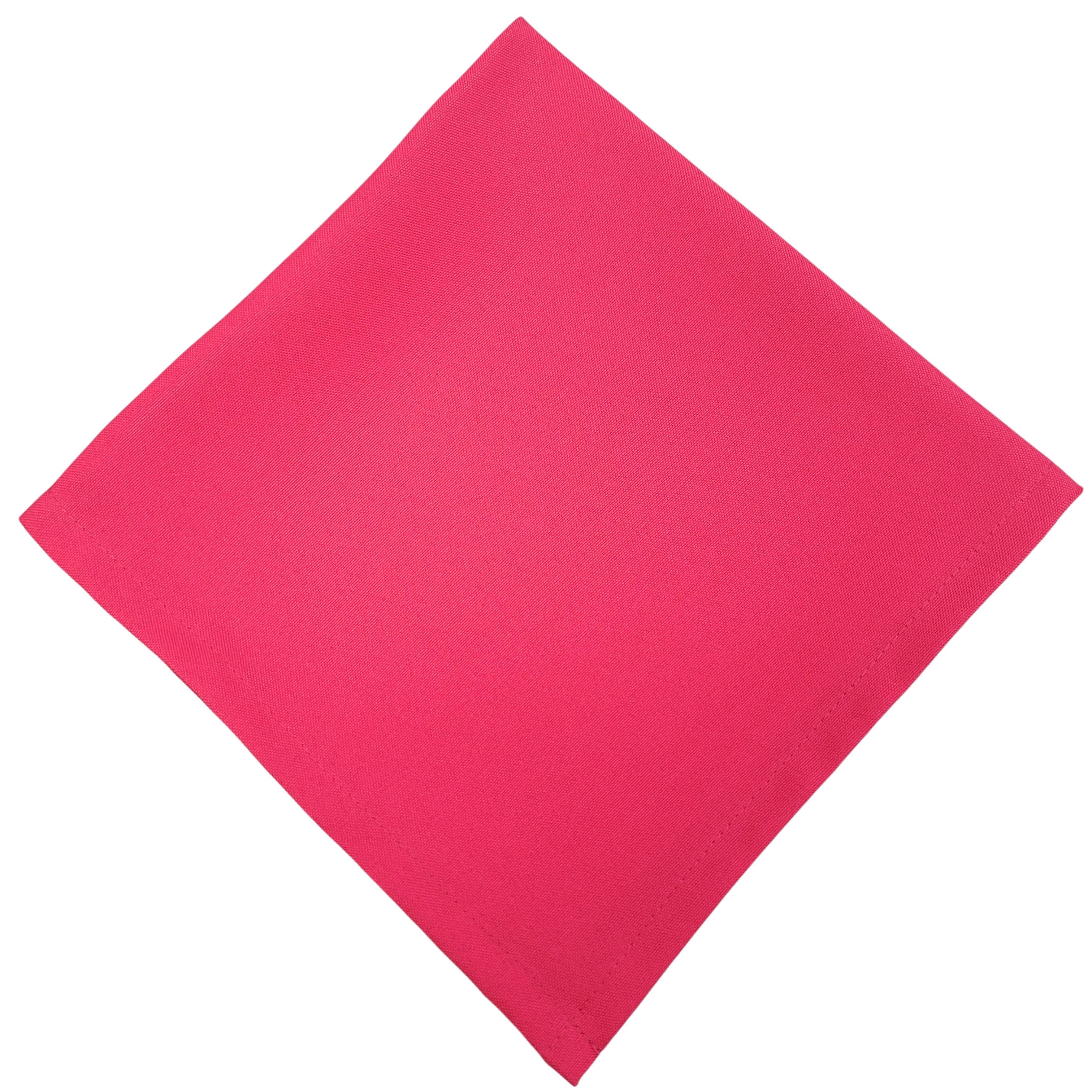 Charlo's Synthetic Cloth Napkins Set of 4 Solid Pink 16
