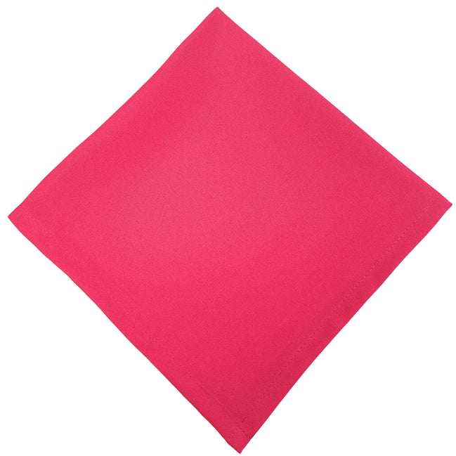 Charlo's Synthetic Cloth Napkins Set of 4 Solid Pink 16" by 16"