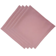 Charlo's Synthetic Cloth Napkins Set of 4 Solid Rose Vintage 16