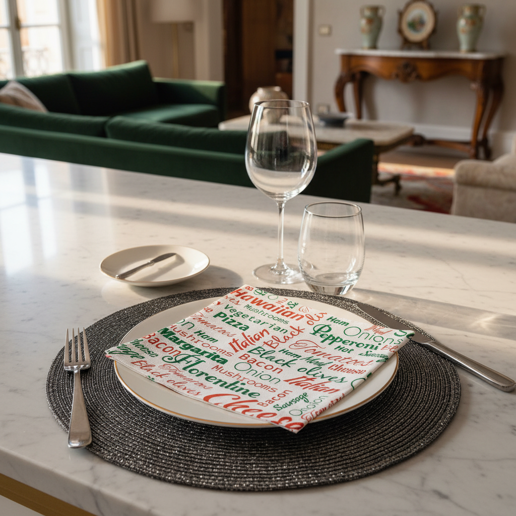Charlo's Cloth Napkins Set of 4 Mamma Mia 16