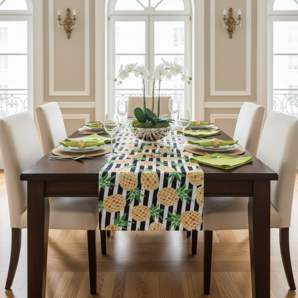 Charlo's Synthetic Cloth Napkins Set of 4 Solid Lemon Green 16" by 16"